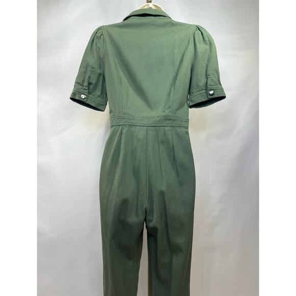 Day + Moon Utility Jumpsuit in Olive Green - Picture 7 of 16